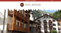 Desktop Screenshot of hotelberthod.com