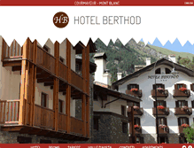 Tablet Screenshot of hotelberthod.com